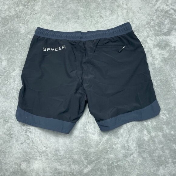 Spyder Swim Mens 7.5" Inseam Black Swim Shorts XL Quick-Dry a1444 - Picture 3 of 5
